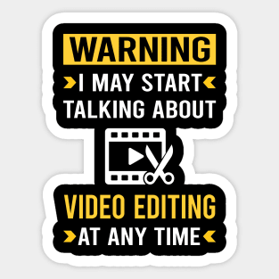 Warning Video Editing Editor Sticker